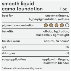 Dermablend Smooth Liquid Camo Foundation SPF 25 -Cheap Dewloria Store 11418523 1924635124083579