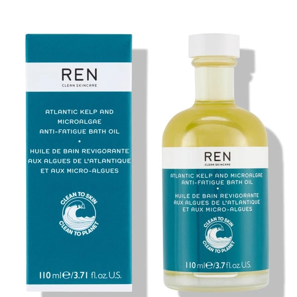 REN Clean Skincare Skincare Atlantic Kelp And Microalgae Anti-Fatigue Bath Oil 110ml 1 REN Clean Skincare Skincare Atlantic Kelp And Microalgae Anti-Fatigue Bath Oil 110ml