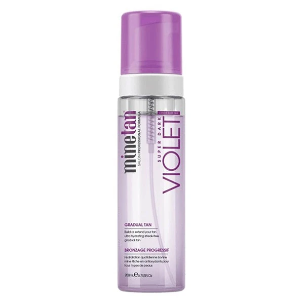 MineTan Violet Everyday Glow Gradual Tan Foam 200ml 1 MineTan Violet Everyday Glow Gradual Tan Foam 200ml