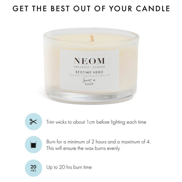 NEOM Bedtime Hero Travel Scented Candle 75g 6 NEOM Bedtime Hero Travel Scented Candle 75g - Image 6