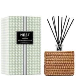NEST New York Rattan Wild Mint And Eucalyptus Reed Diffuser 175ml